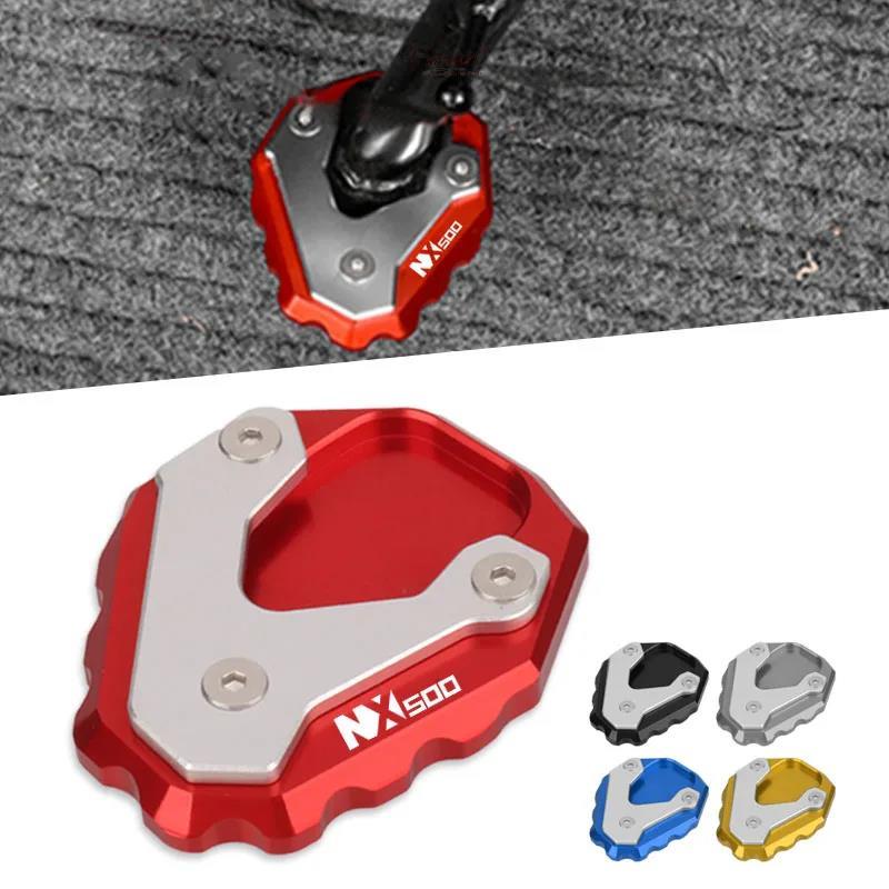 รถจักรยานยนต์ CNC Kickstand ขาตั้ง Extension Pad แผ่นขยายสําหรับ HONDA NX400 NX500 NX 400 500 2023-2