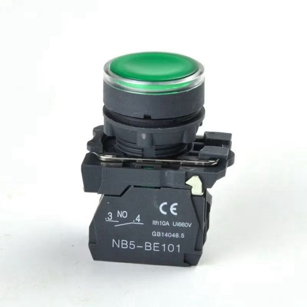 ￼22 มม.กันน้ำIlluminatedสวิทช์ปุ่มIntegral LED มีไฟ NB5 XB5 AW33B1C 22 มม.สินค้าพร้อมส่งครับออกบิลเง