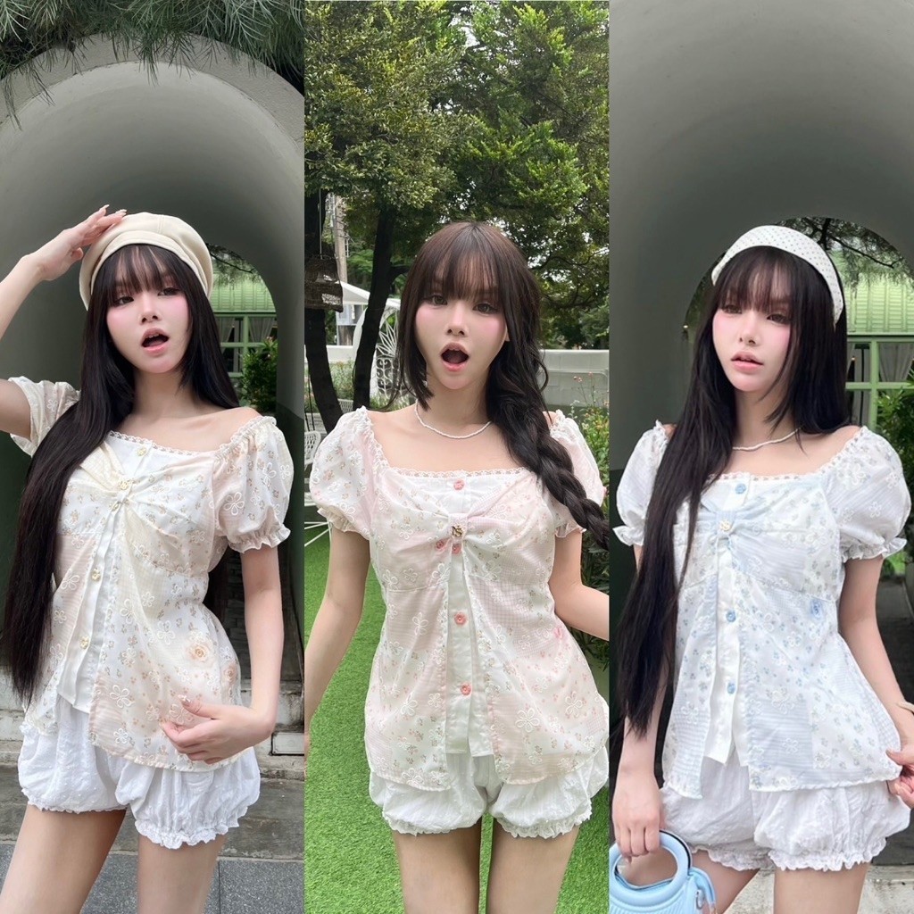 Nusa style เสื้อแขนตุ๊กตา แต่เลเยอร์