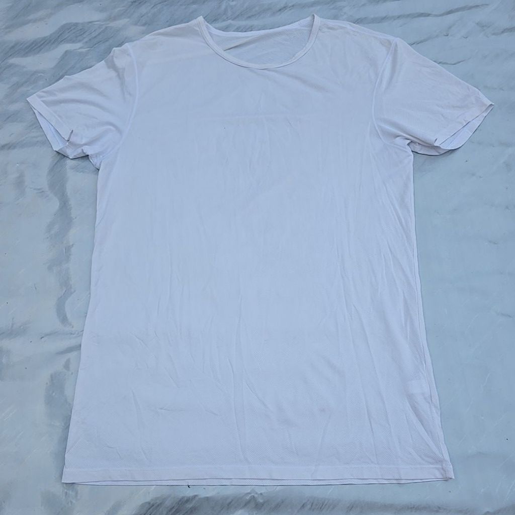 เสื้อกีฬา แขนสั้น สีขาว  แบรนด์เนม 901
