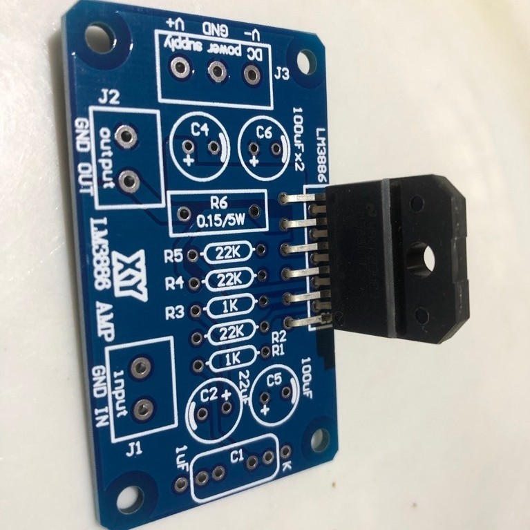 lm3886 amplifier board and IC chip