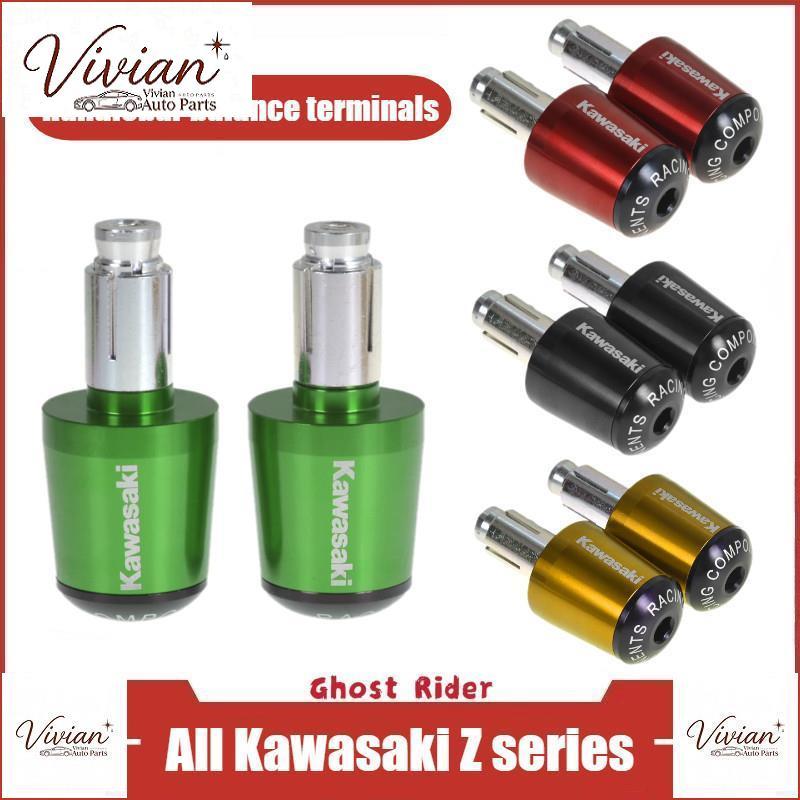 สําหรับ KAWASAKI Z125 Z250 Z300 Z400 Z500 Z650 Z800 Z1000 CNC อลูมิเนียม Handlebar End Caps 7/8 "22M