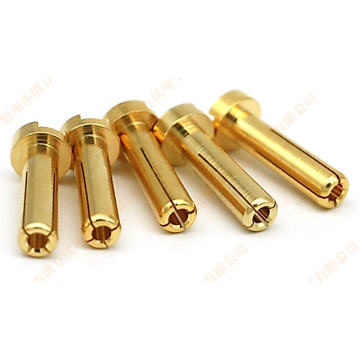 ปลั้กกล้วย 4 มิล (banana jack 4 mm) สำหรับรถบังคับหรืองาน DIY  ใช้เชื่อมต่อ ระหว่างสายและแบต ขนาด 5mm