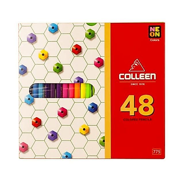 ราคาถูก สีไม้คอลลีน 48 สี