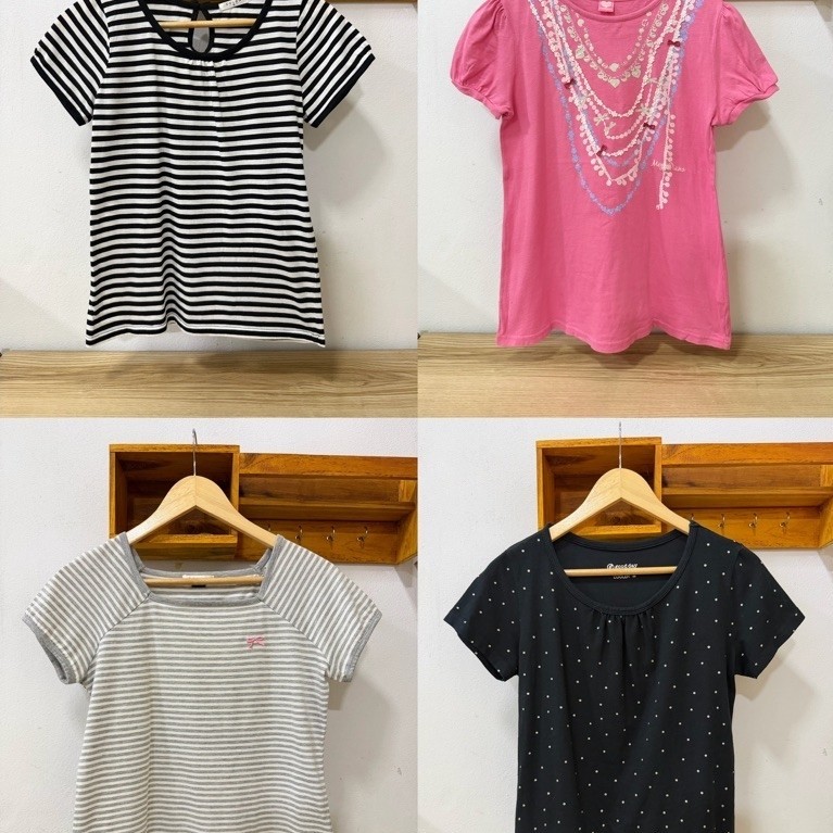 COLZA + Mezzo piano +good day เสื้อยืดแขนตุ๊กตา