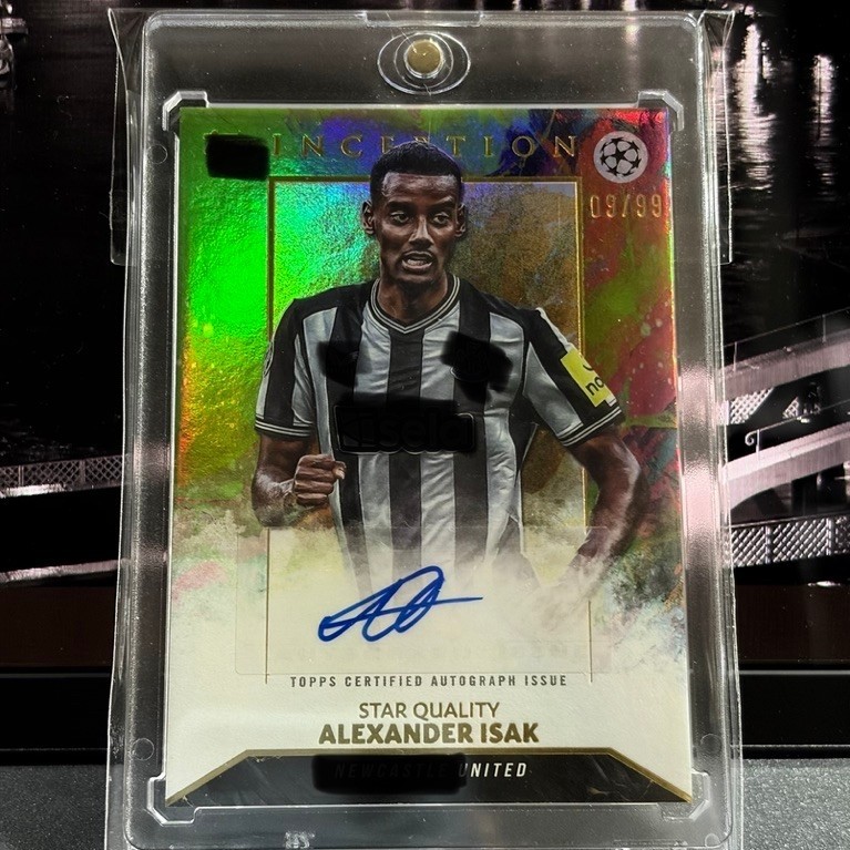 การ์ดหนา การ์ดลายเซ็น Alexander Isak 09/99 (Star Quality Autograph)
