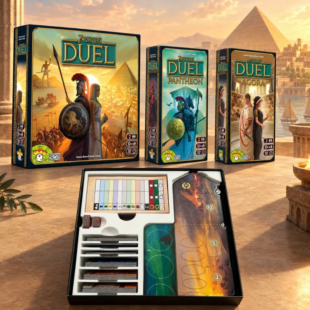 🏛️ Insert & Organizer 7 Wonders Duel (ไม่รวมตัวเกม) PETG งาน 3D Print
