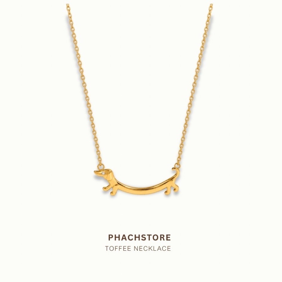 TOFFEE NECKLACE — stainless steel