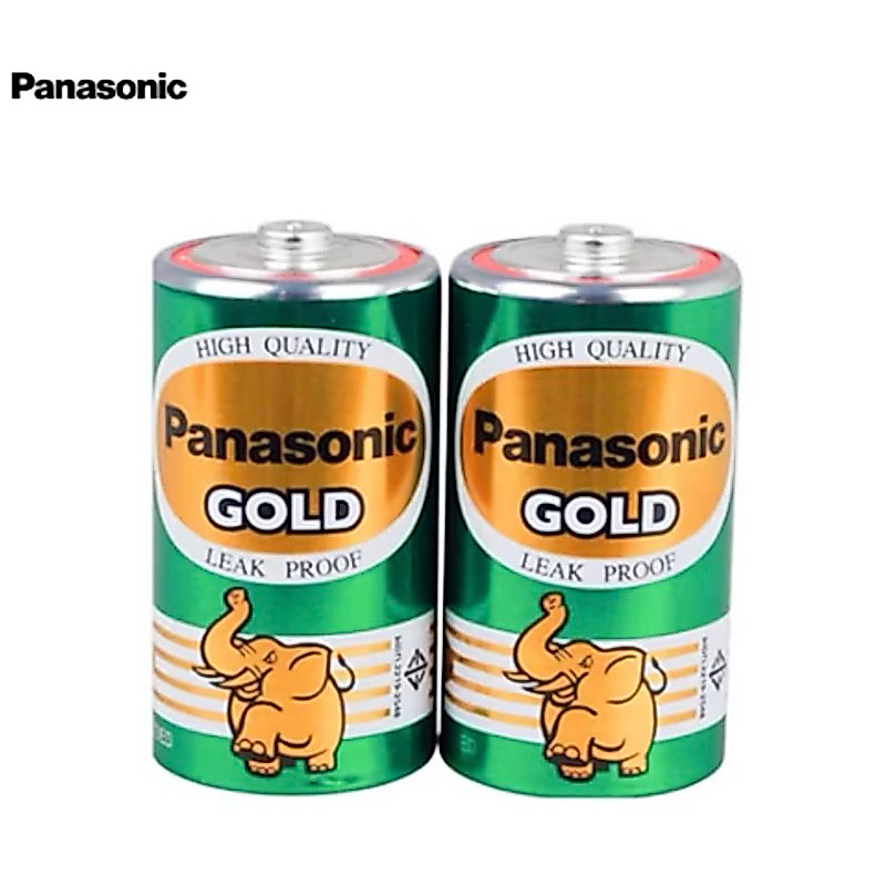 ถ่านPanasonic Gold ขนาดD/size D 1.5V แพค2ก้อน ของแท้ออกใบกำกับภาษีได้