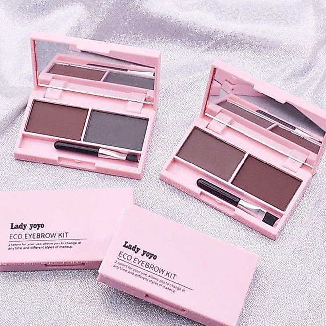Eyebrow Powder แป้งฝุ่นเขียนคิ้ว 3in1 พร้อมแปรง กันน้ำ กันเหงื่อ ติดทนนานใช้ระบายสีคิ้ว
