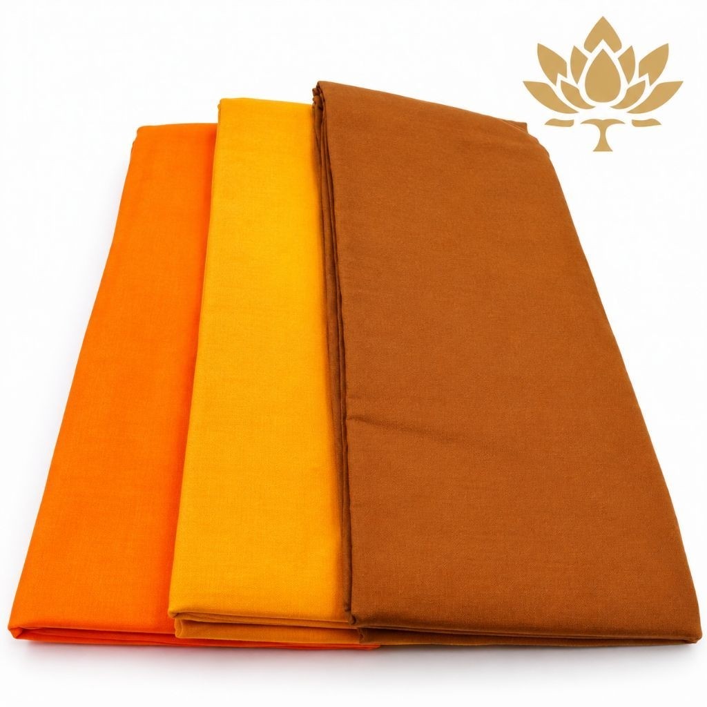 จีวรผ้ามัสลิน 5 ขันธ์ สีทอง/สีพระราชนิยม/แก่นบวร