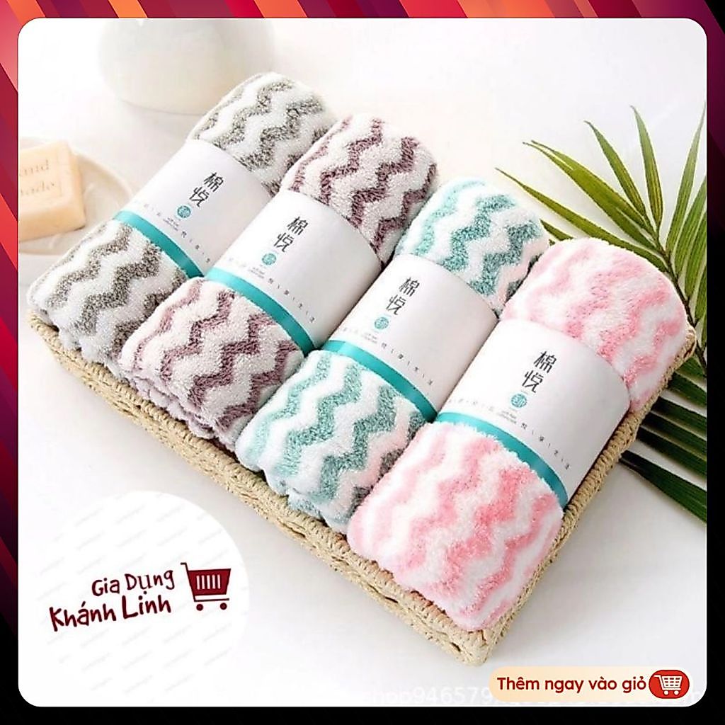 [COMBO of 10] Cotton Face Towel Super Soft Fleece Face Towel 30x50cm - PREMIUM FACE WASHING TOWEL