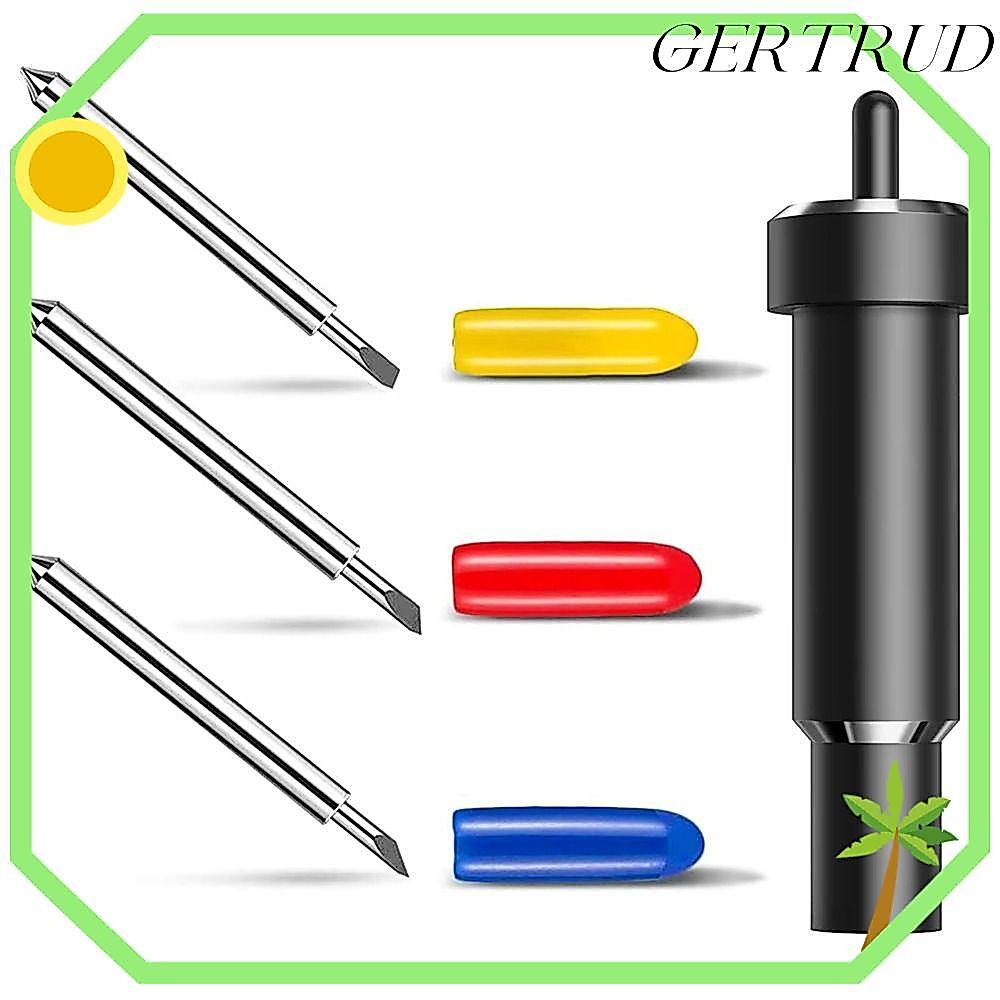 GERTUD ใบมีดพล็อตเตอร์, โลหะ 30 45 60 องศาใบมีดตัดลึก, ผู้ถือใบมีดสํารองเรียบสําหรับ Cricut Explore 
