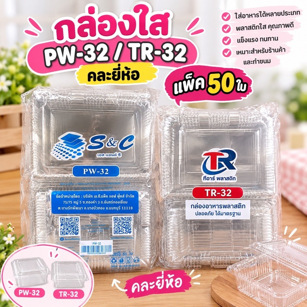 กล่องใส่ทุเรียนเนื้อแกะ1กิโลPW-32/ TR-32/50 ใบ กล่อง ใส่ ทุเรียน แกะเนื้อ
