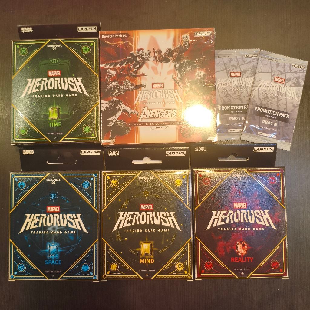 Marvel HeroRush TCG การ์ดเกม BP01 SD01 SD02 SD03 SD04
