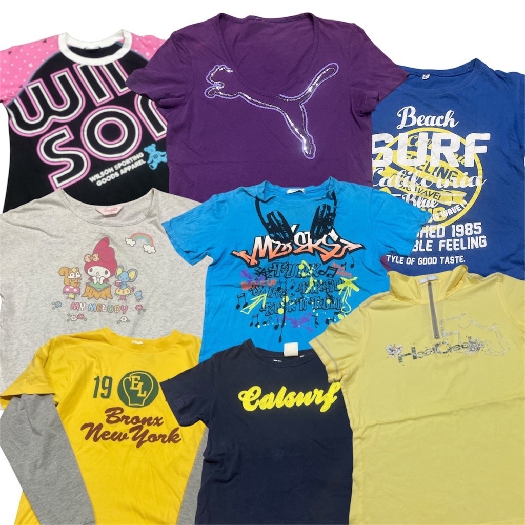 lot 3/9 รวมเสื้อผู้หญิงรวมงาน babytee brand y2k มือสอง สภาพดี