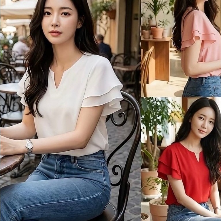 เสื้อคอวี รุ่น Minnie