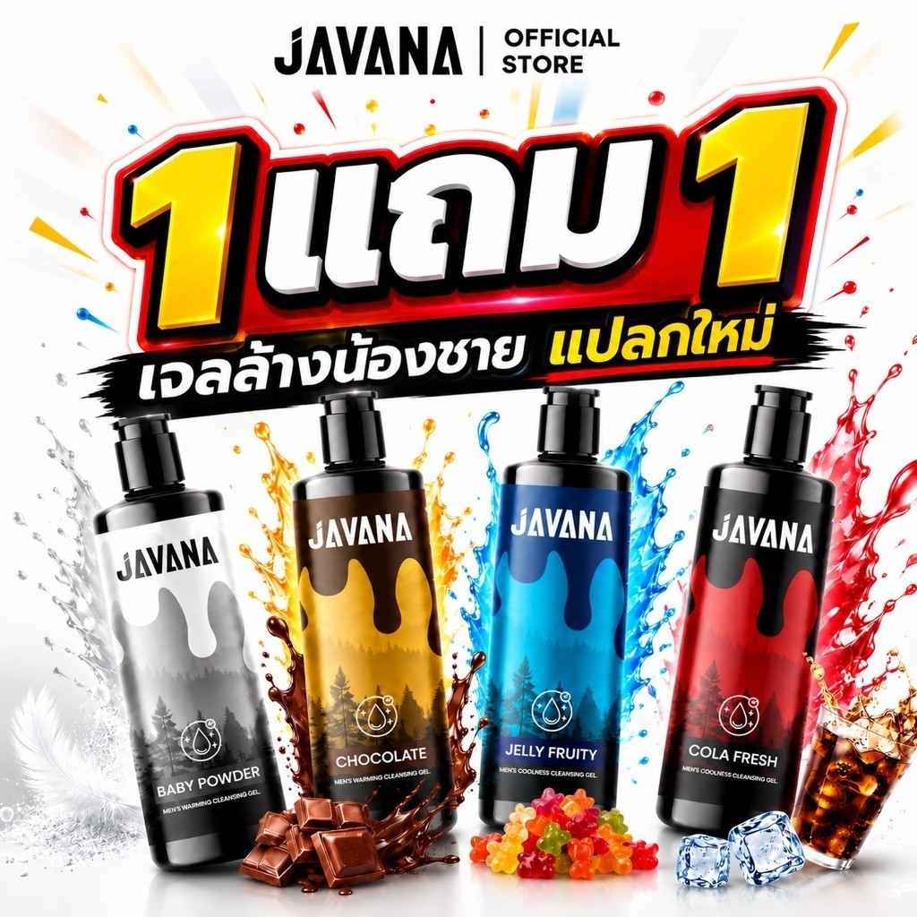 [ โปร1แถม1 ] JAVANA ผลิตภัณฑ์ทำความสะอาดจุดซ่อนเร้น สำหรับผู้ชาย❗️❗️พร้อมส่ง