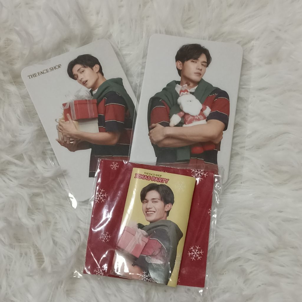 (DMD) การ์ด + ลายเซ็นสด X'mas Party The face shop  Card + Signed Netsiraphop เน็ตสิรภพ  #Netsiraphop