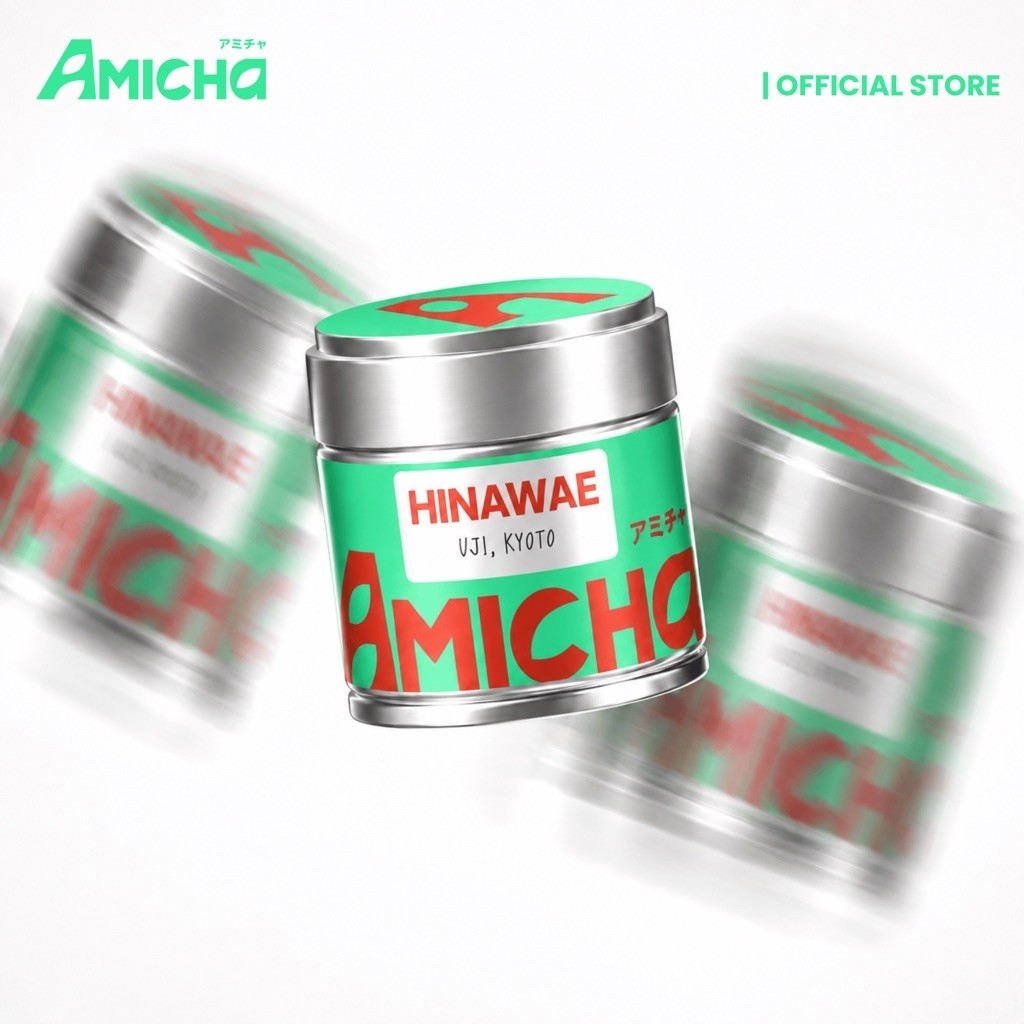 [AMICHA] - HINAWAE (ฮินาวาเอะ) ผงมัทฉะ 100% 🌱 จากเมืองอูจิ, เกียวโต ประเทศญี่ปุ่น | Ceremonial grade