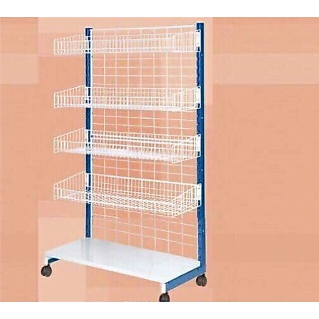5ชั้นซุปเปอร์ตะกร้า ปรับชั้นได้ 90 cm. Size 44*90*163 cm. (ชั้นมินิมาท)L315
