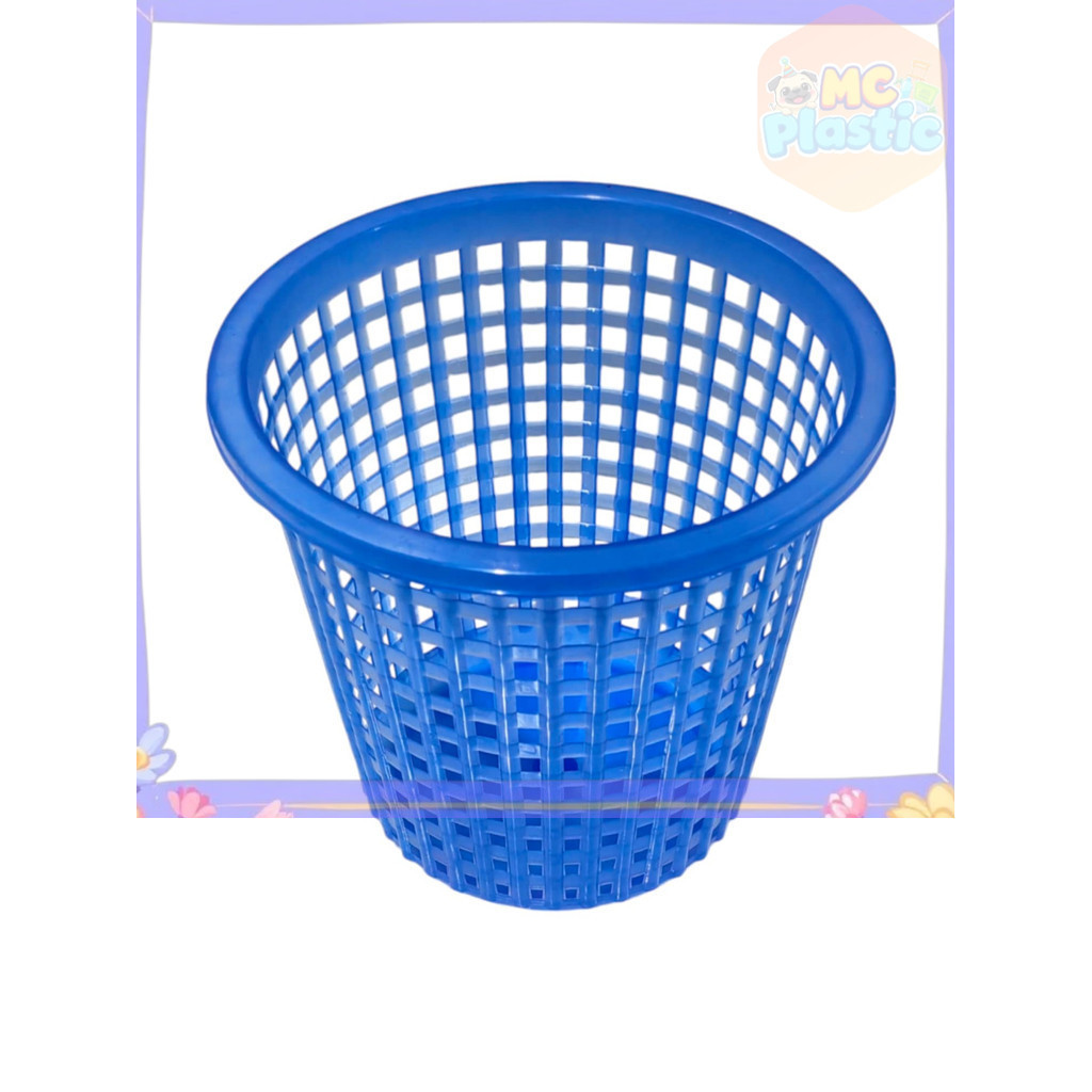 ตะกร้าพลาสติก ตะกร้ากลม ทรงสูง ตะกร้ากลมทรงสูง ขนาด14*12cm สีสันสวยงาม 🚚ส่งทุกวัน⚡