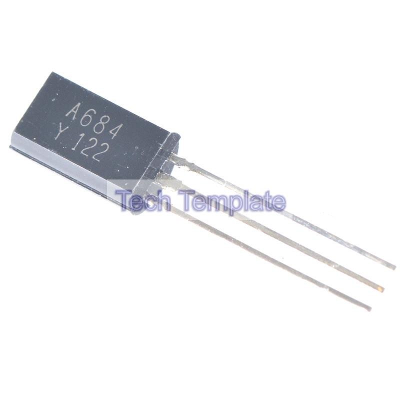 ((50 ชิ้น) ไตรโอดพลังงานต่ํา 2SA684 TO-92L A684 2A/30V