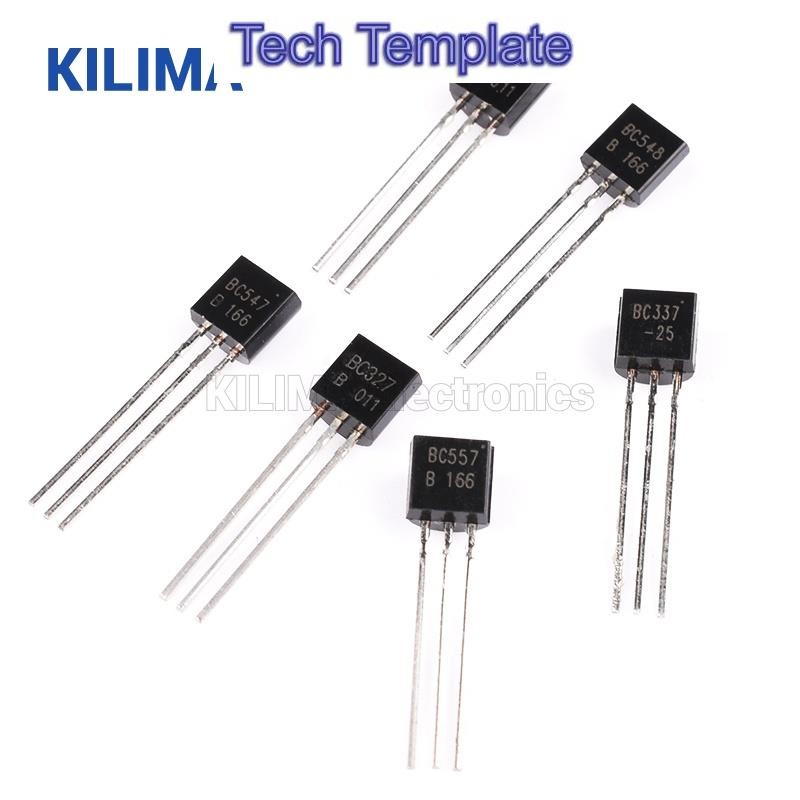 ทรานซิสเตอร์ BC327 BC337 BC517 BC546 BC547 BC548 BC549 BC550 BC556 BC557 BC558 A1015 C1815 C945 NPN 