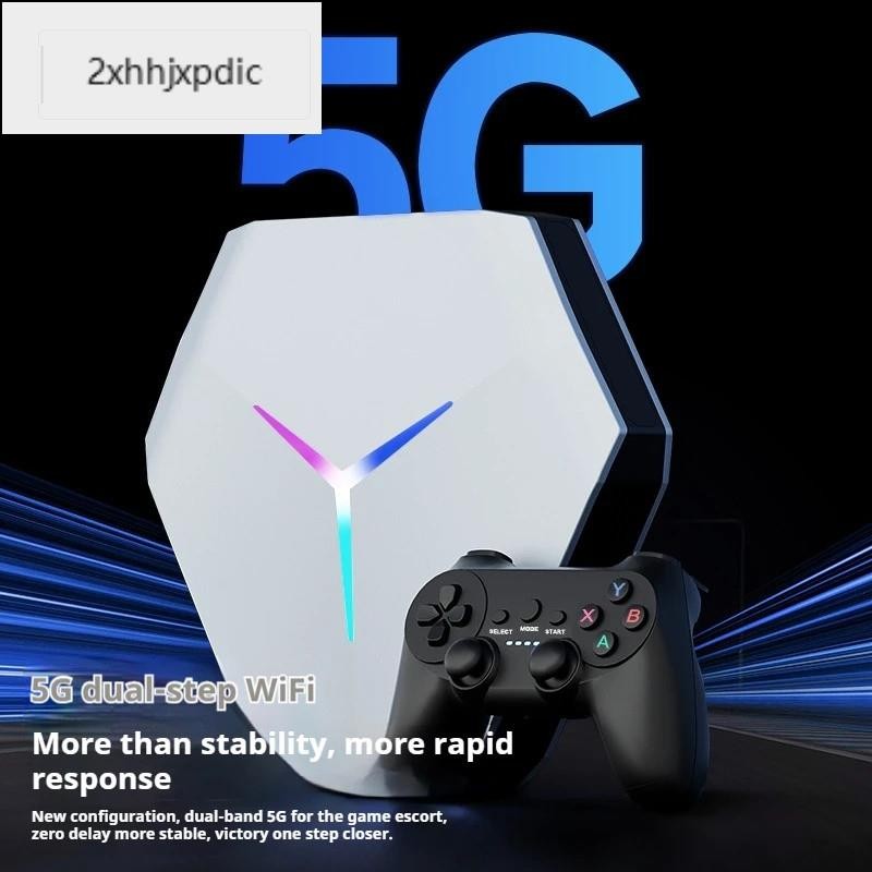 GAMEMT X10 คอนโซลวิดีโอเกม 4K GameStick กล่องทีวี 5G Dual System 2.4G ไร้สาย Gamepad PSP N64 PS1 เกม