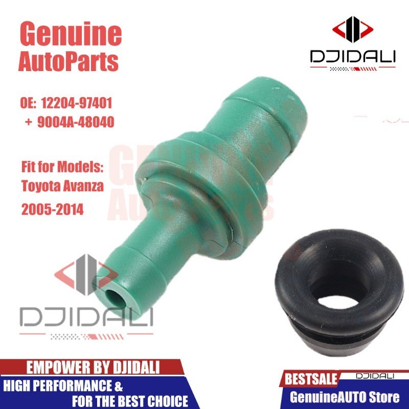 วาล์ว PCV พร้อมปลอกยาง สําหรับ Toyota Avanza 2005-2014 12204-97401+9004A-48040 1 ชุด