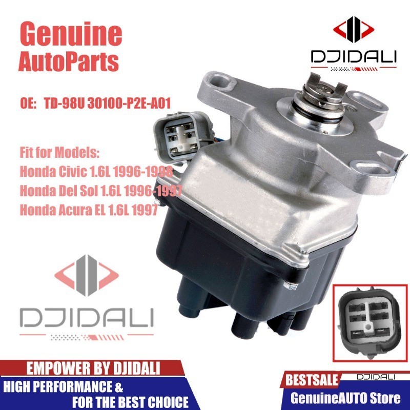 ใหม่ TD-98U IGNITION DISTRIBUTOR 30100-P2E-A01 สําหรับ HONDA CIVIC 1996-1998 1.6L TD80 ACURA EL DEL 
