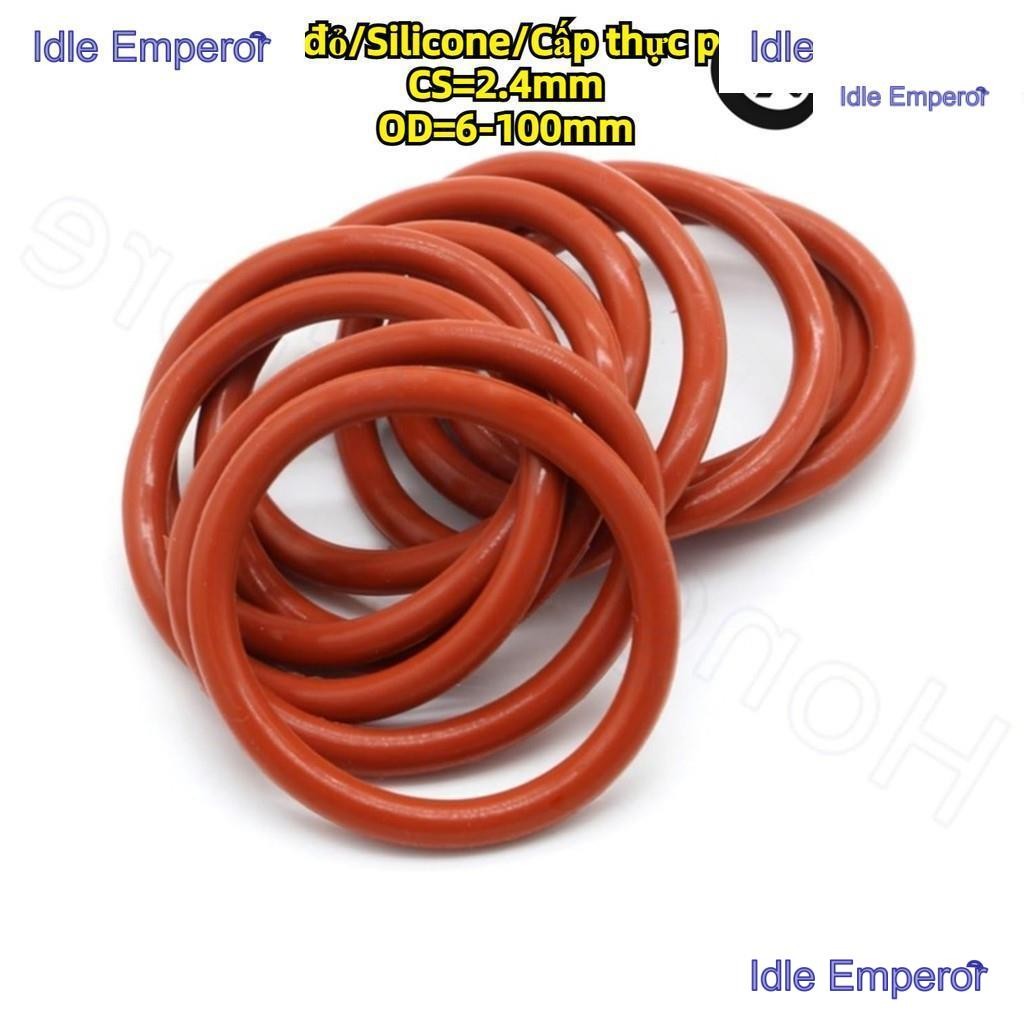 [YTH1] CS2.4mm * OD7-70mm โอริง ORing O-ring ยางโอริง VMQ / ปะเก็นโอริงซิลิโคน โอริง สีแดง