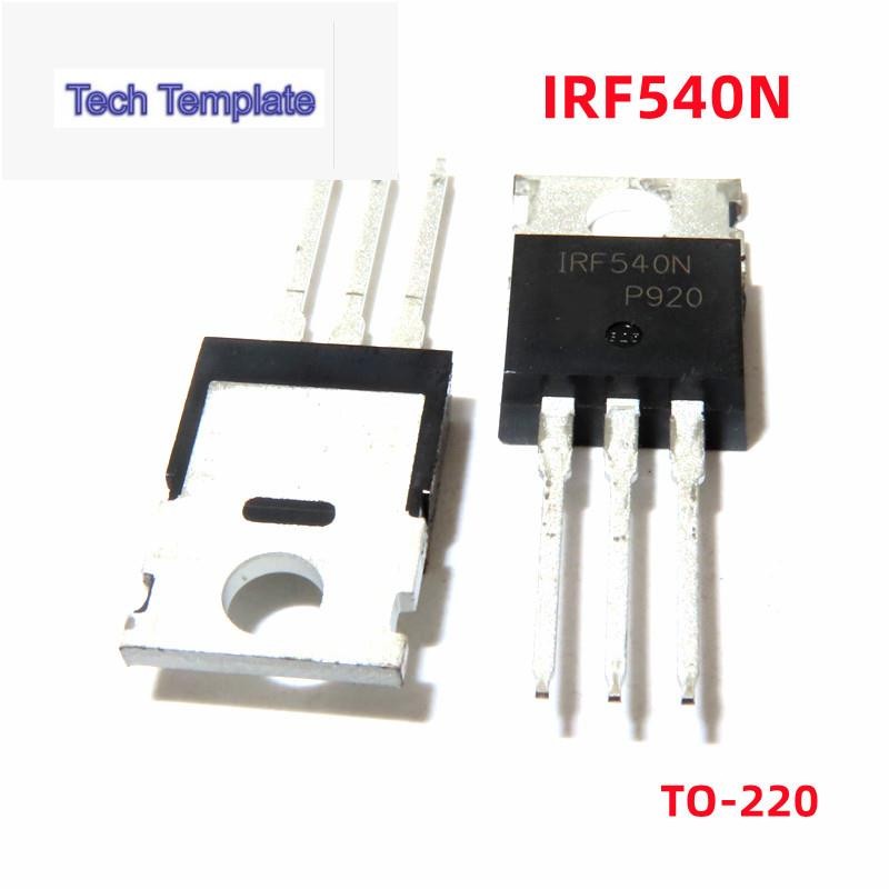 10 ชิ้น/ล็อต Original IRF540NPBF IRF540N F540N TO-220 power MOS หลอดวงจรเรียงกระแส IRF9540N IRF9530N
