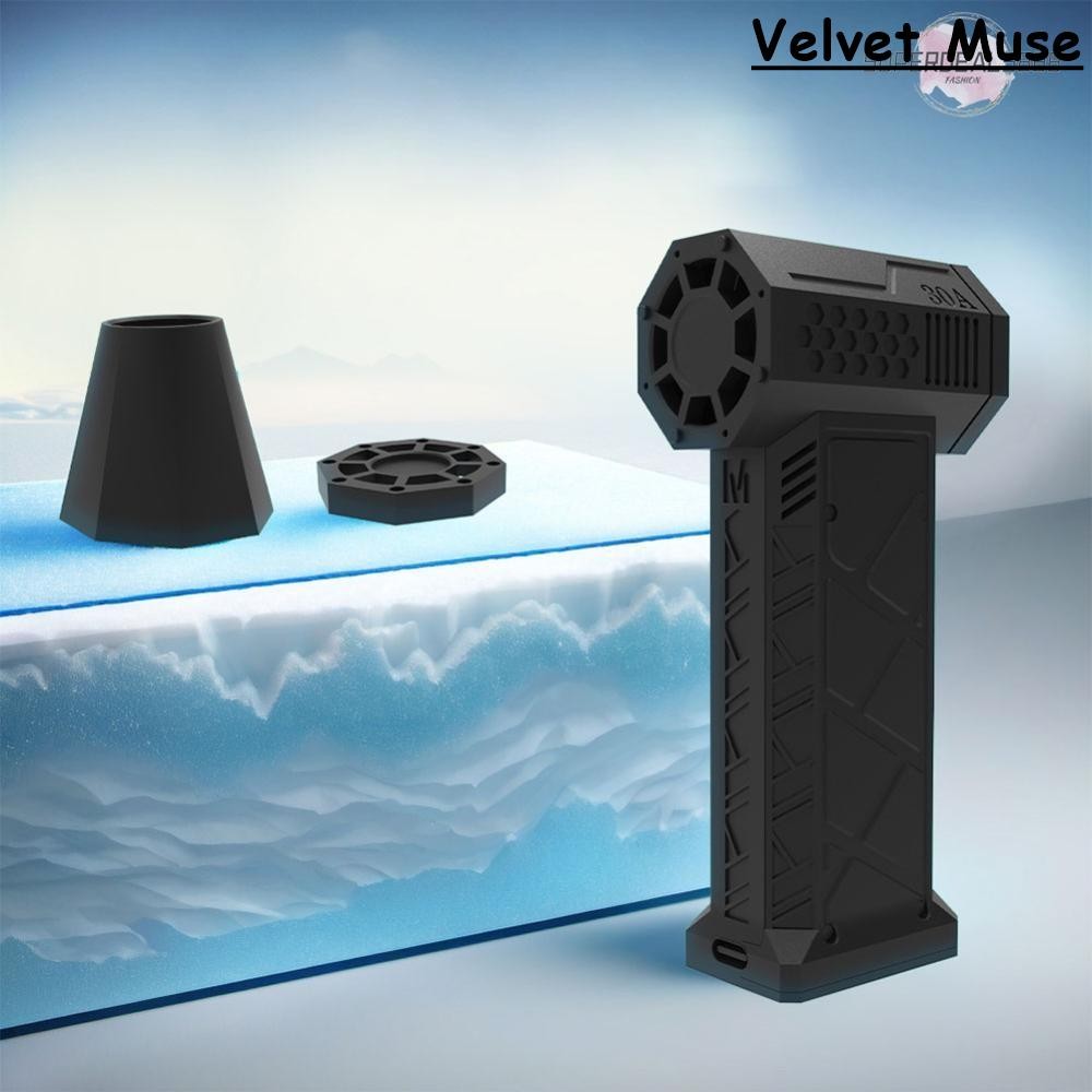 ส่งจากกรุงเทพ🚚 130000 Rpm USB ชาร์จ Mini Turbo Jet Fan Duct Fan สําหรับทําความสะอาดรถยนต์ Camping [S