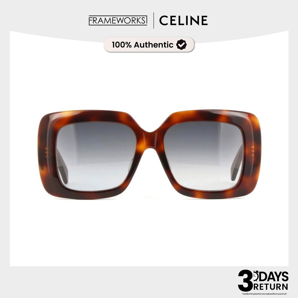 [ของแท้] CELINE 3 DOTS แว่นกันแดด รุ่น CL40263F | มือหนึ่ง พร้อมกล่องและอุปกรณ์ครบ