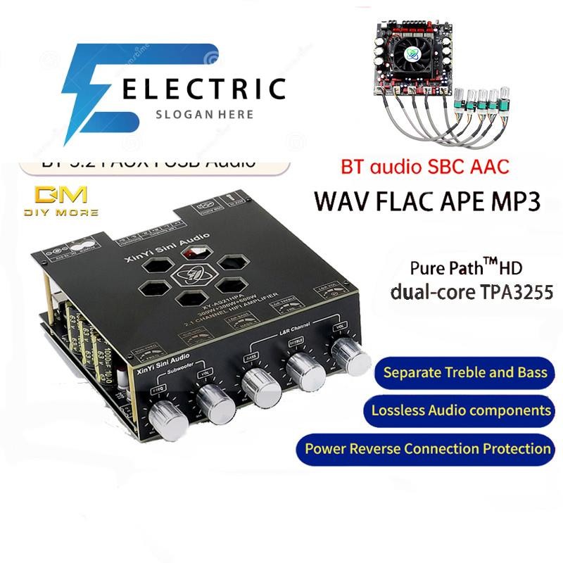 DIYMORE AS21Hpa High-Power BTบอร์ดขยายเสียงดิจิตอล2.1ช่องซับวูฟเฟอร์ 300W * 2+600W นําเข้าชิปTpa3255