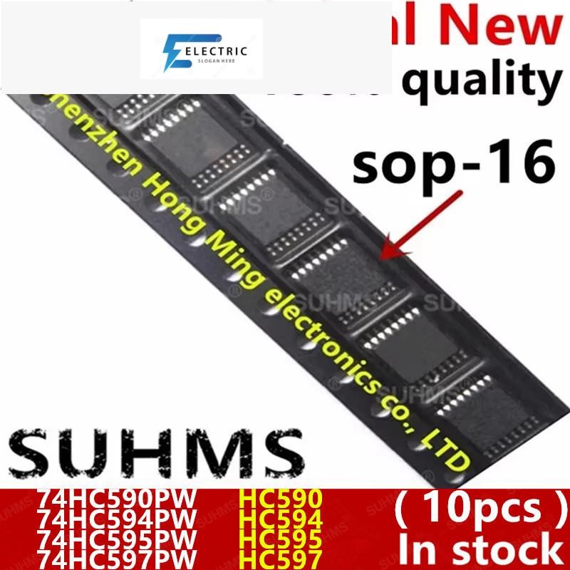 (10 ชิ้น) 100% ใหม่ 74HC590PW 74HC594PW 74HC595PW 74HC597PW HC590 HC594 HC595 HC597 TSSOP16