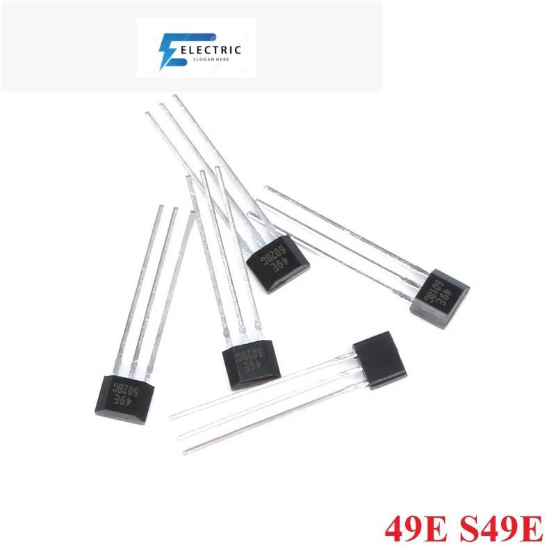 10 ชิ้น 49E Hall Element OH49E SS49E Hall Effect Sensor Linear Switch