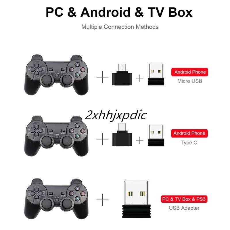 2.4g Wireless Gamepad สําหรับโทรศัพท์ Android/PC/PS3/TV กล่องจอยสติ๊กเกม USB Controller คอนโซลอุปกรณ