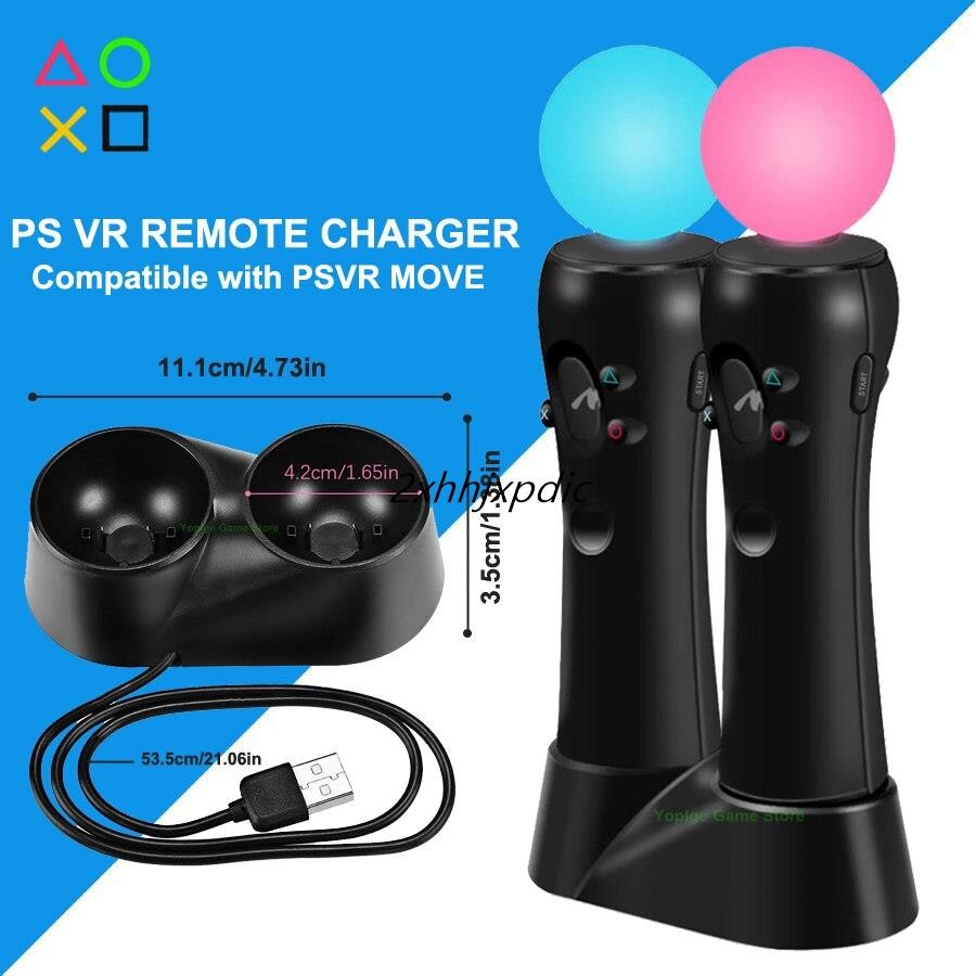 SONY PLAYSTATION Ps 4 Ps Vr Move Dual อุปกรณ์แท่นชาร์จ Usb สําหรับ Sony Playstation 4 Psvr Move Acce