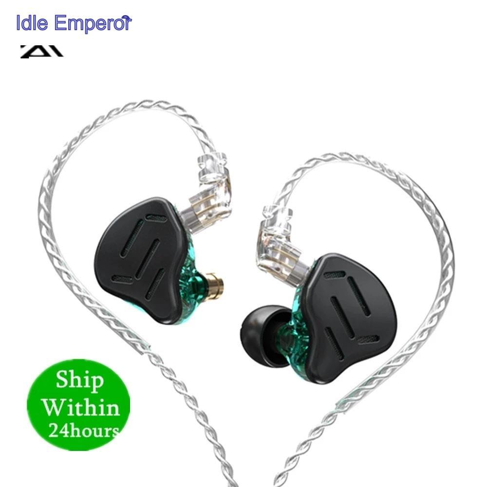 Kz ZAX 1DD 7BA ชุดหูฟังอินเอียร์ ไฮบริด โลหะ HIFI KZ ZSX ZS10 PRO AS12 AS16 CA16 C10 PRO VX BA8