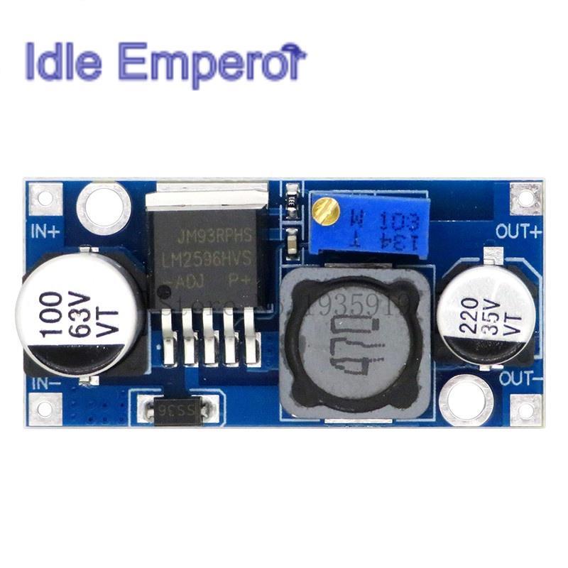 โมดูลแปลงพลังงาน LM2596HVS LM2596 HV LM2596HV DC-DC 4.5-50V เป็น 3-35V ปรับได้