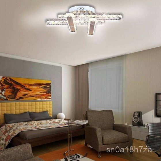 2025Designer Creative Personality Crystal Ceiling Light LED Bedroom Corridor Living Room Balcony Cei