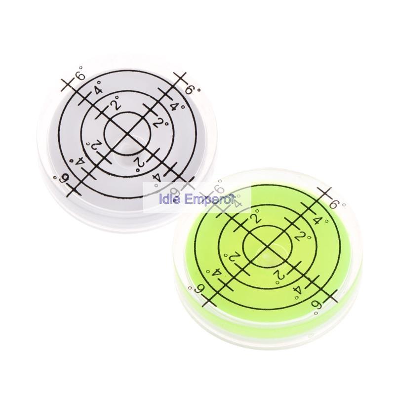 32x7mm Bulls-eye Bubble Degree Marked Surface Spirit Leve