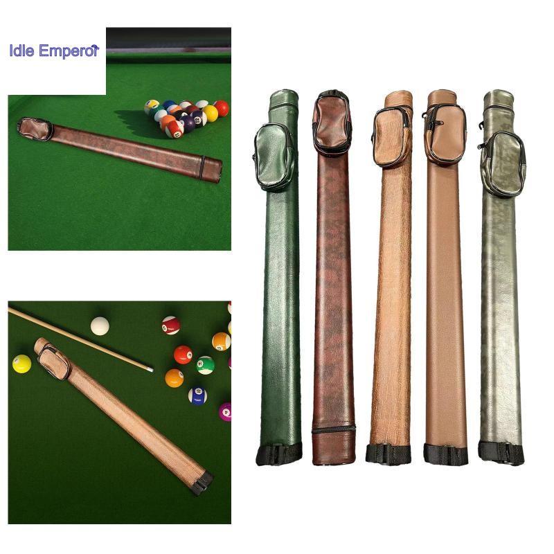 Perfeclan Pool Cue Carrying Case Snooker Cue Storage PU Protector Pool Cue Bag พร้อมสายคล้องไหล่สําห