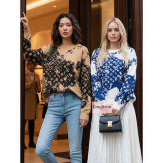 GN พร้อมส่ง เสื้อไหมพรมแขนยาวสวยหรูงานป้าย hi end ผ้าเนื้อเน…