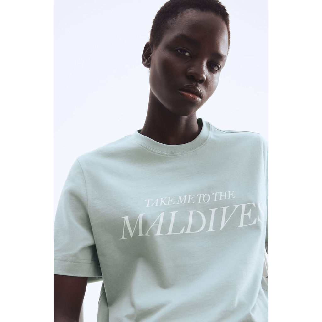 H&M(เอชแอนด์เอ็ม) เสื้อยืดพิมพ์ลาย ผู้หญิง 1267378_6