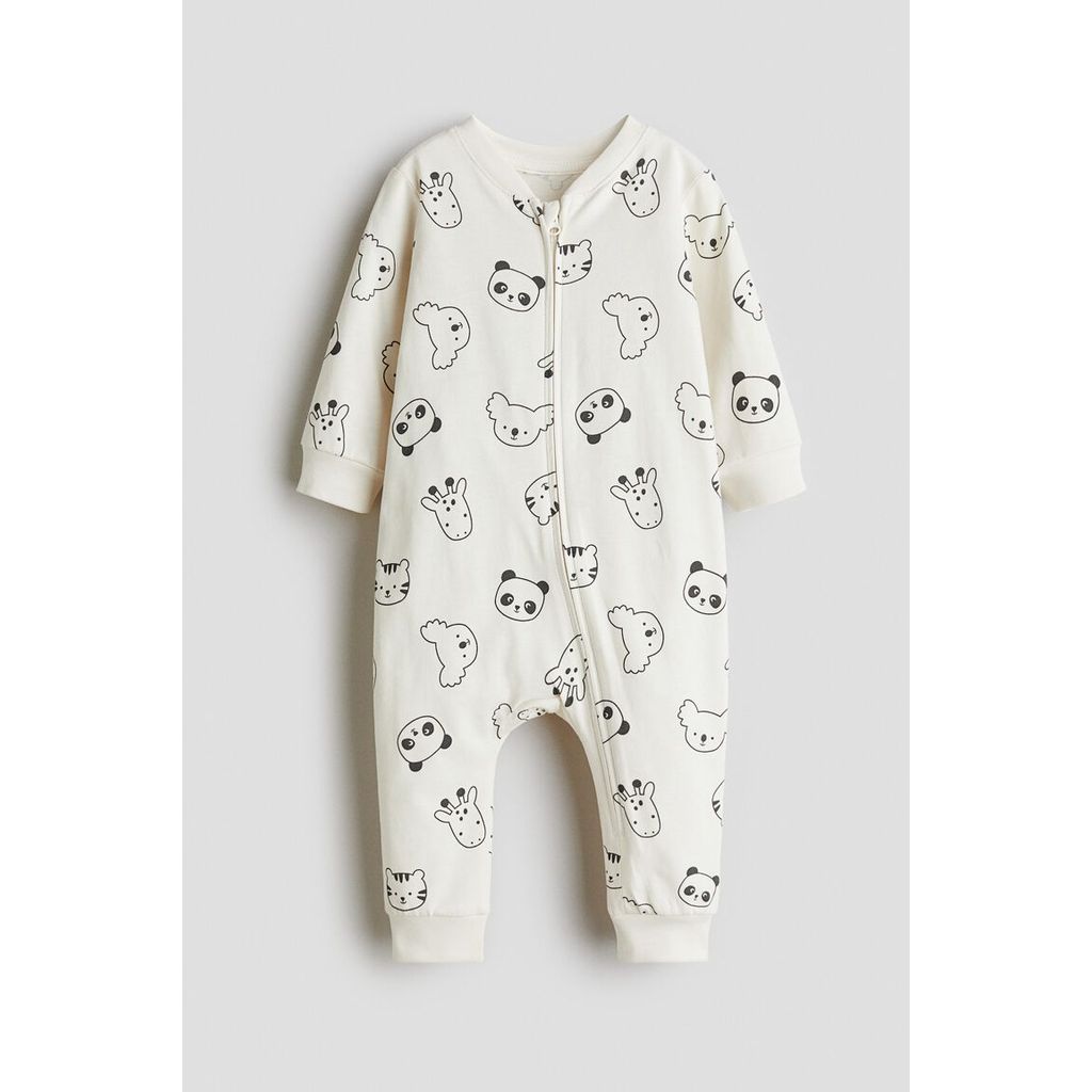 H&M(เอชแอนด์เอ็ม) ชุดนอนลายพิมพ์ Infants Patterned sleepsuit 1238371_8
