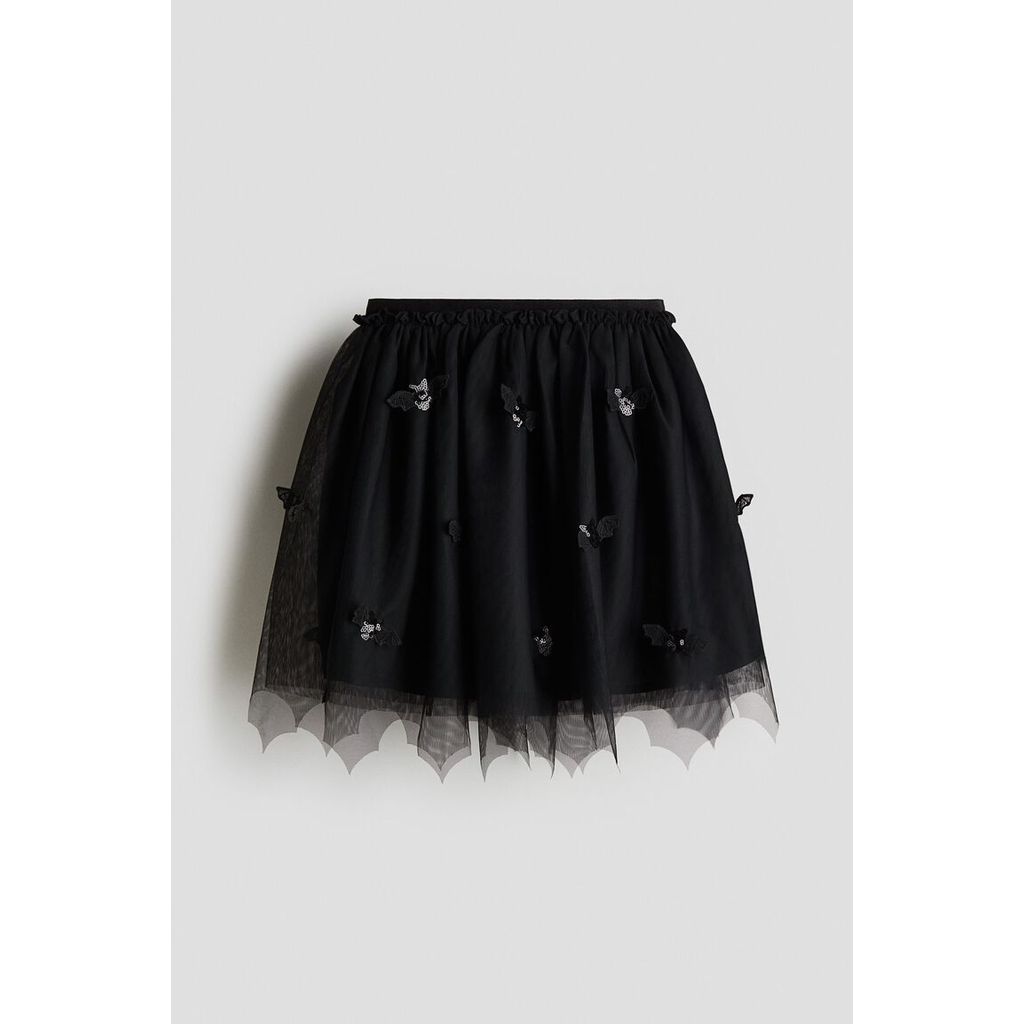 H&M(เอชแอนด์เอ็ม) กระโปรงผ้าตาข่ายประดับลายแอปพลิเค่ Girls Appliquéd tulle skirt 1305172_1