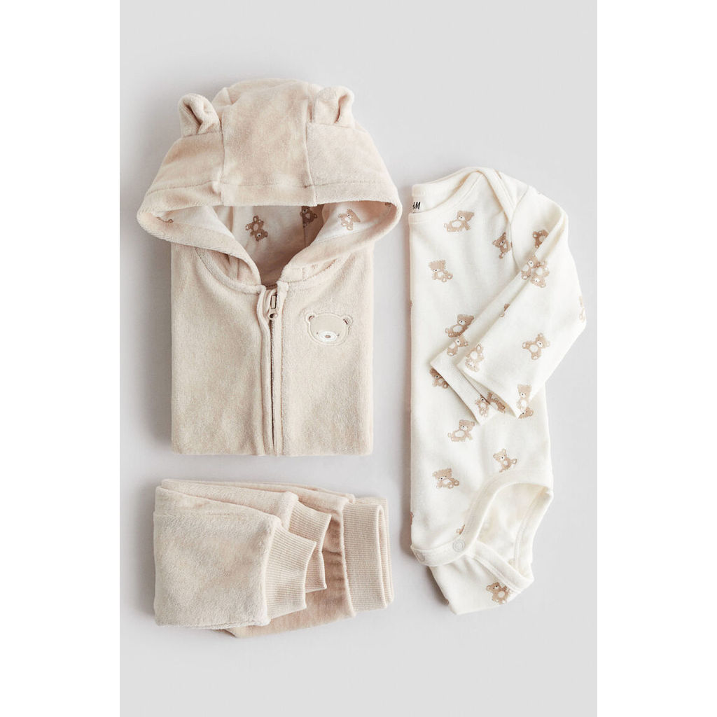 H&M(เอชแอนด์เอ็ม) ชุดผ้าคอตตอน 3 ตัว Infants 3-piece cotton set 1214220_6